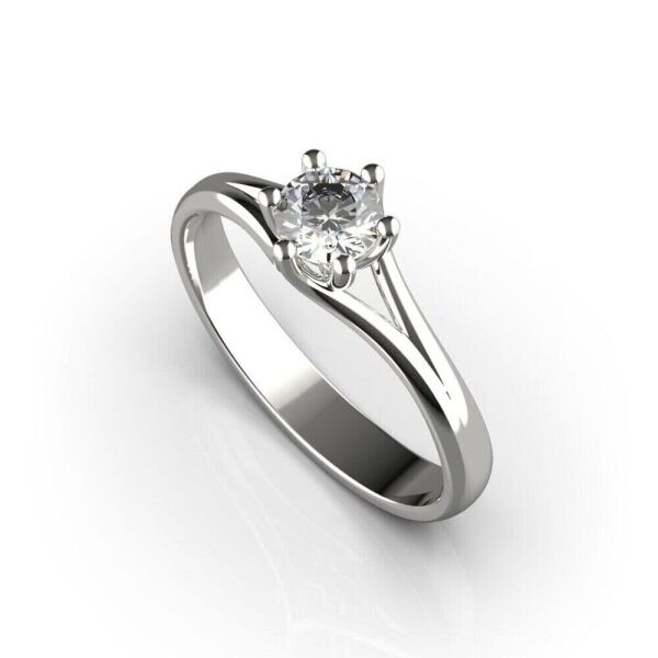 

Каблучка Lunet Jewellery з білого золота, з діамантом 19 розмір 23441121