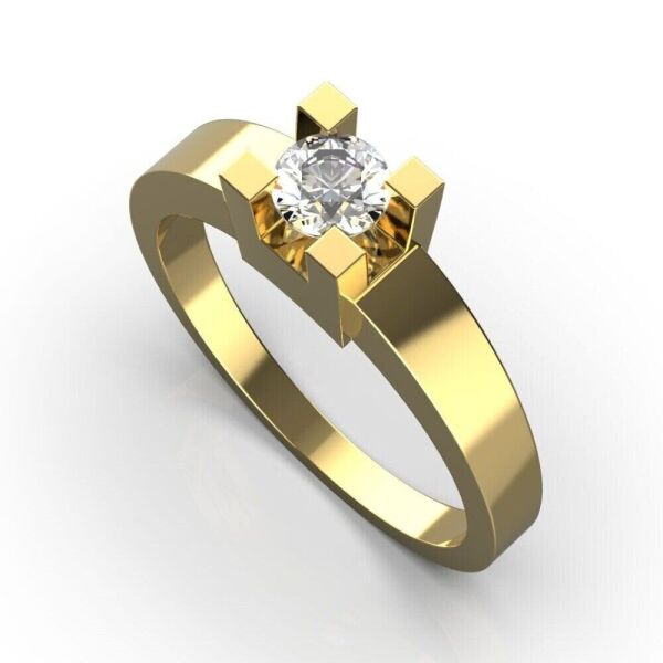 

Каблучка Lunet Jewellery з червоного золота, з діамантом 16 розмір 23552821