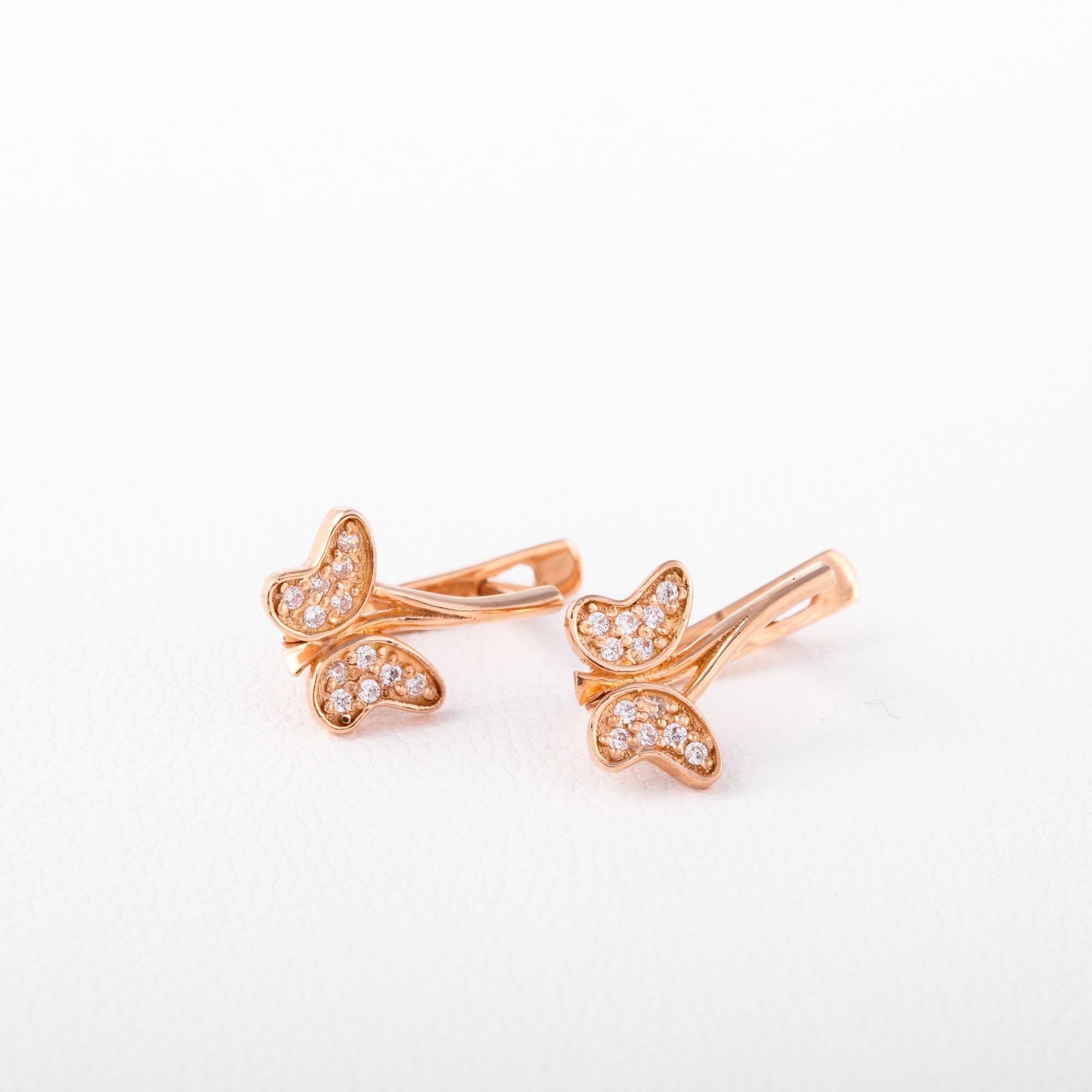 

Серьги из золота с куб. циркониями С40935
