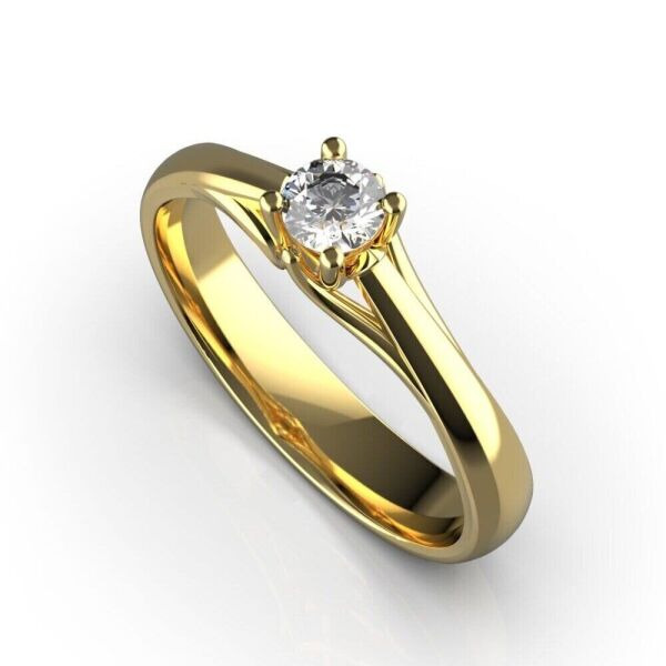 

Каблучка Lunet Jewellery з червоного золота, з діамантом 16 розмір 24372421