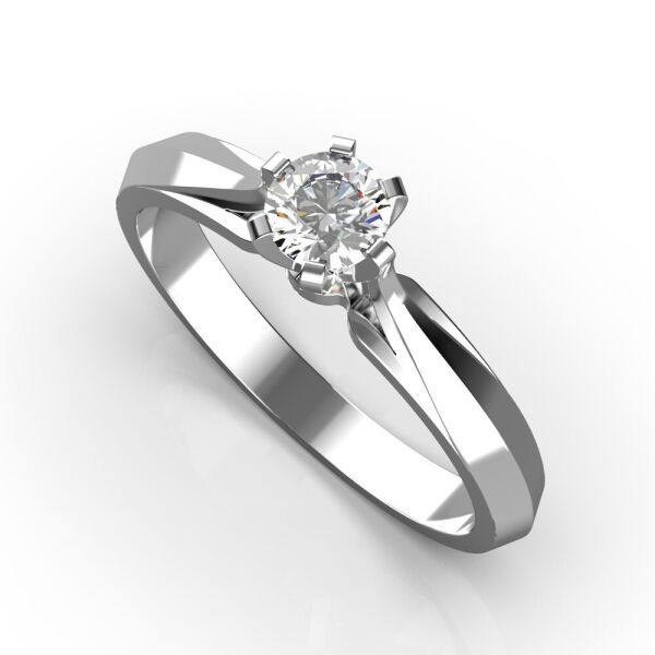

Каблучка Lunet Jewellery із білого золота, з діамантом 18 розмір 27051521