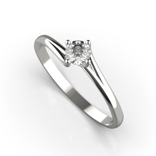 

Каблучка Lunet Jewellery з білого золота, з діамантом 16 розмір 23931121