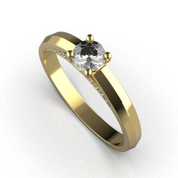 

Каблучка Lunet Jewellery з червоного золота, з діамантом 15.5 розмір 23492821