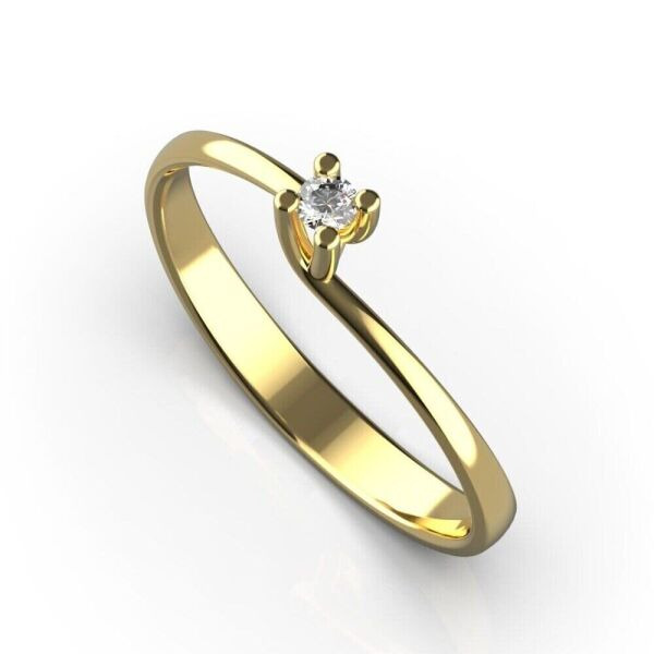 

Каблучка Lunet Jewellery з червоного золота, з діамантом 15.5 розмір 24412821