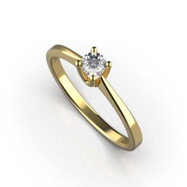 

Каблучка Lunet Jewellery з червоного золота, з діамантом 16 розмір 24062421