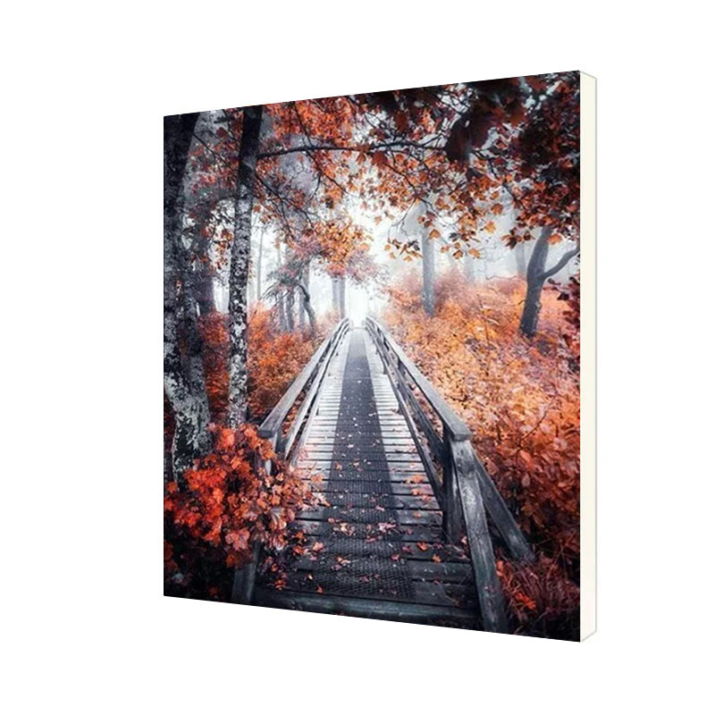 

Картина по номерам Lesko DIY WH3049 "Мост в осень" 40*50 см