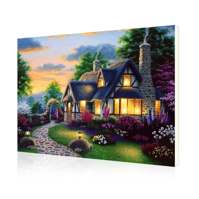 

Картина по номерам Lesko DIY E625 "Дом мечты" 40х50 см