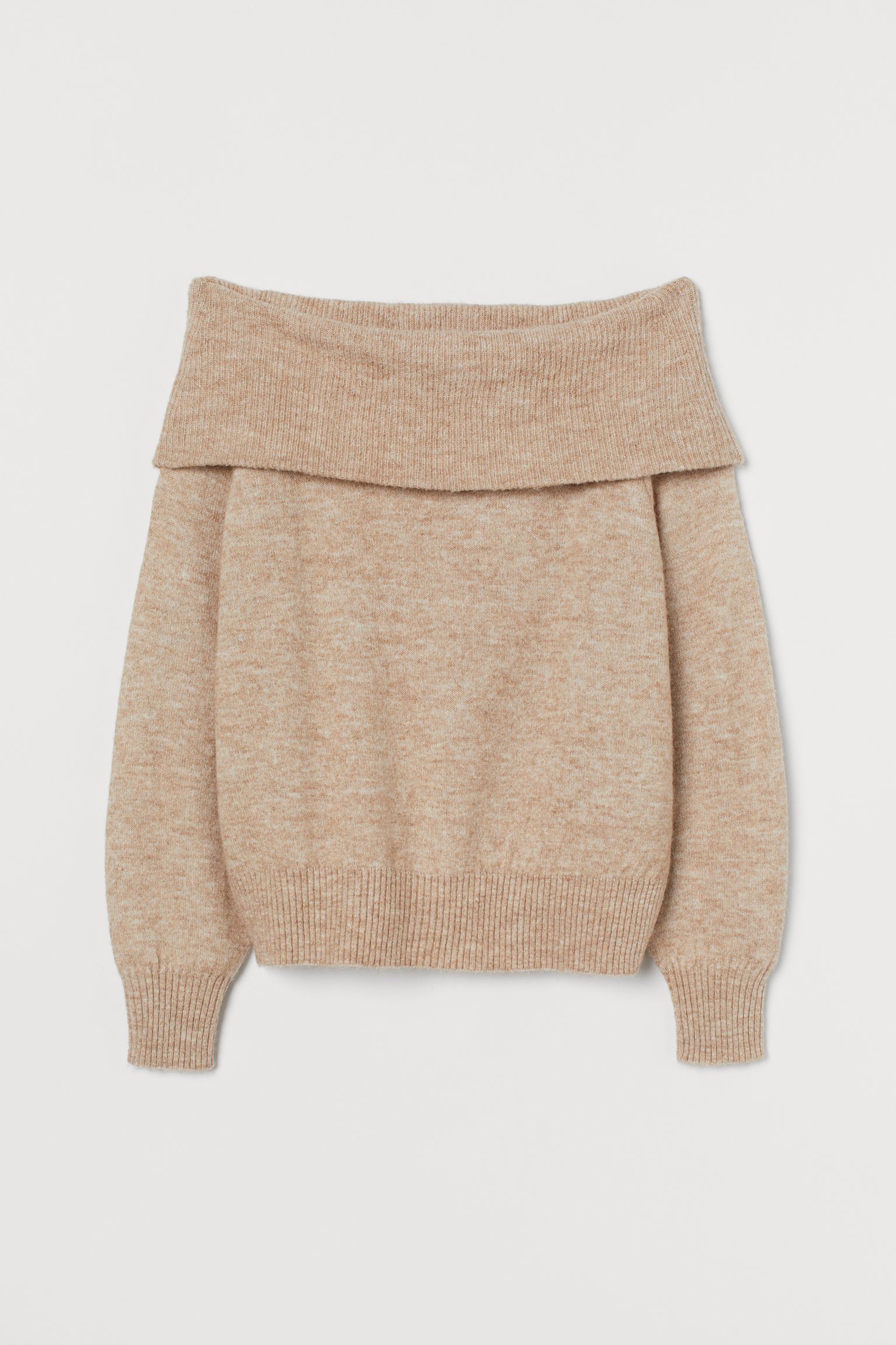 

Свитер H&M M бежевый меланж 16088732762