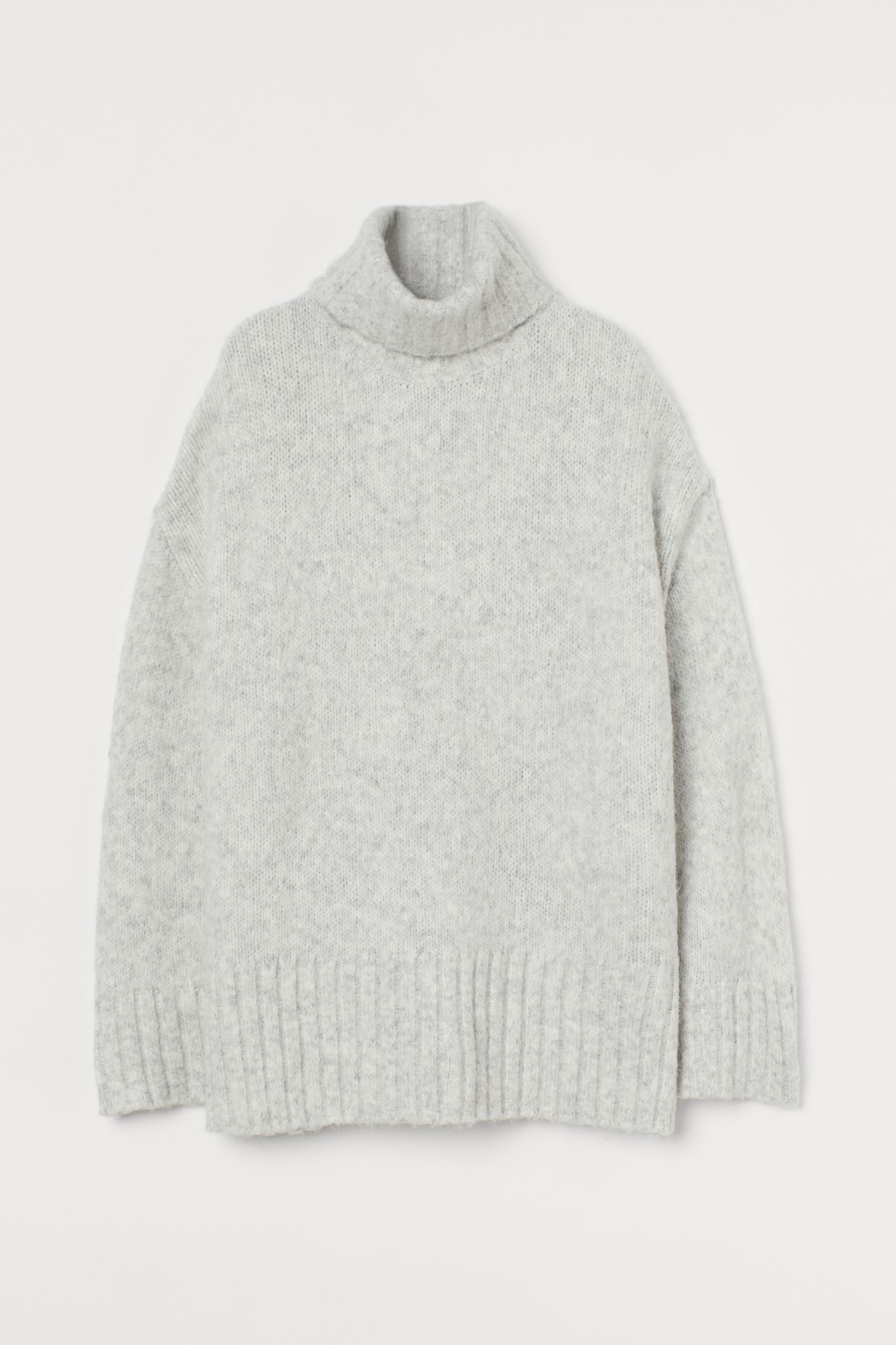 

Свитер H&M M серый меланж 19089375382