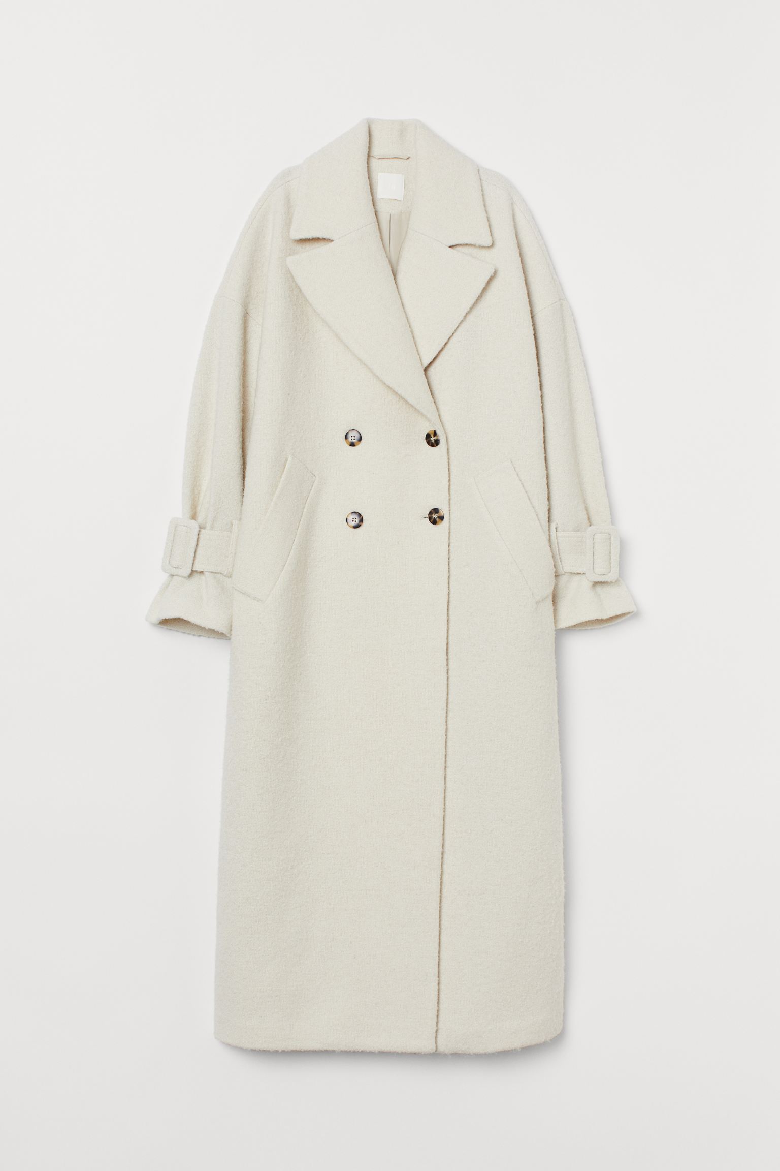 

Пальто H&M XS белый 19089230282