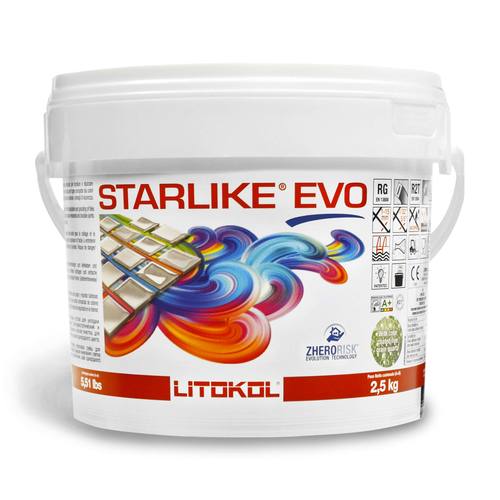 

Клей-затирка Litokol STARLIKE EVO 102/2.5кг Біла крига