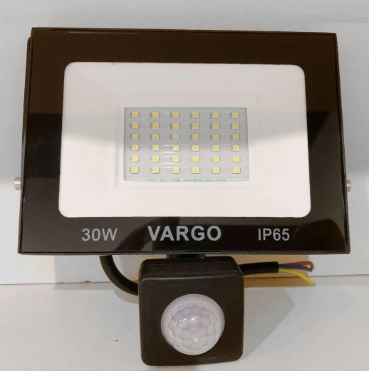 

LED прожектор c датчиком движения Vargo 30W 220V 6500K (V-330330)