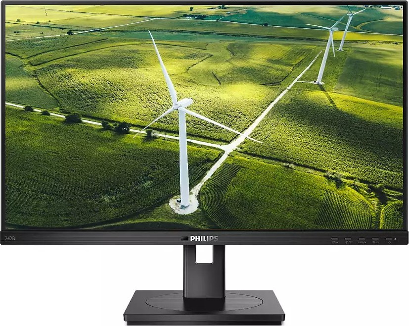 

Монитор Philips 23.8" 242B1G/00 IPS Black; 1920x1080, 250 кд/м2, 4 мс, HDMI, DVI, DisplayPort, D-Sub, 4хUSB3.2, динамики 2х2 Вт