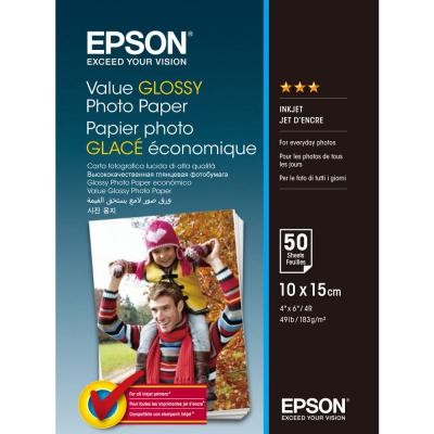 

Бумага EPSON 10х15 Value Glossy Photo (C13S400038)