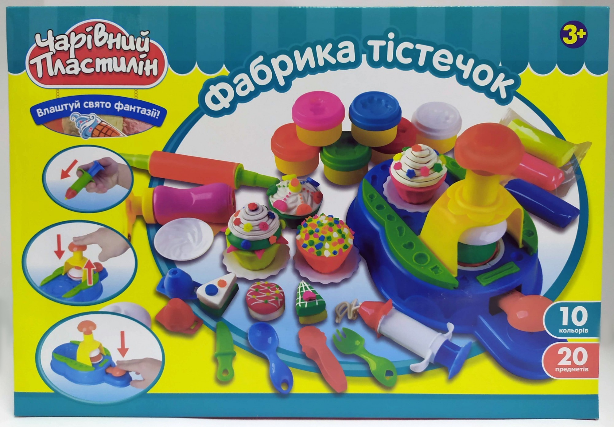 

Набор для лепки из теста Чарівний Пластилін Фабрика пирожных (MK 0433)