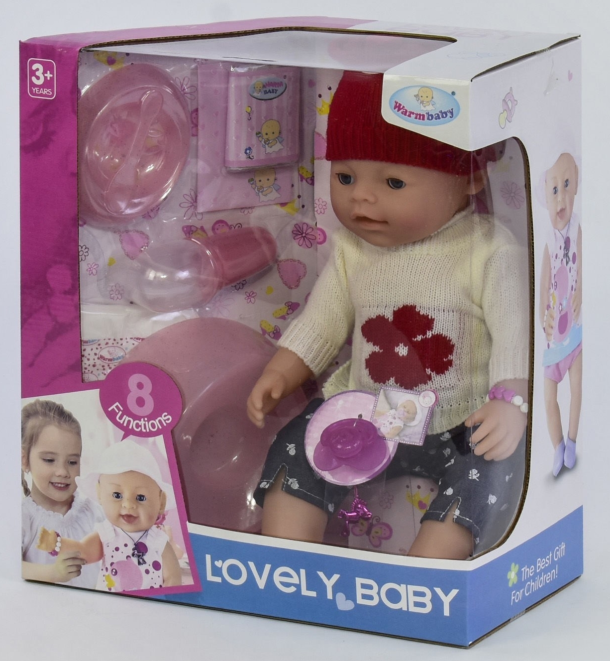 

Пупс функциональный Warm baby кушает, пьет, ходит на горшок, плачет (8040-491)