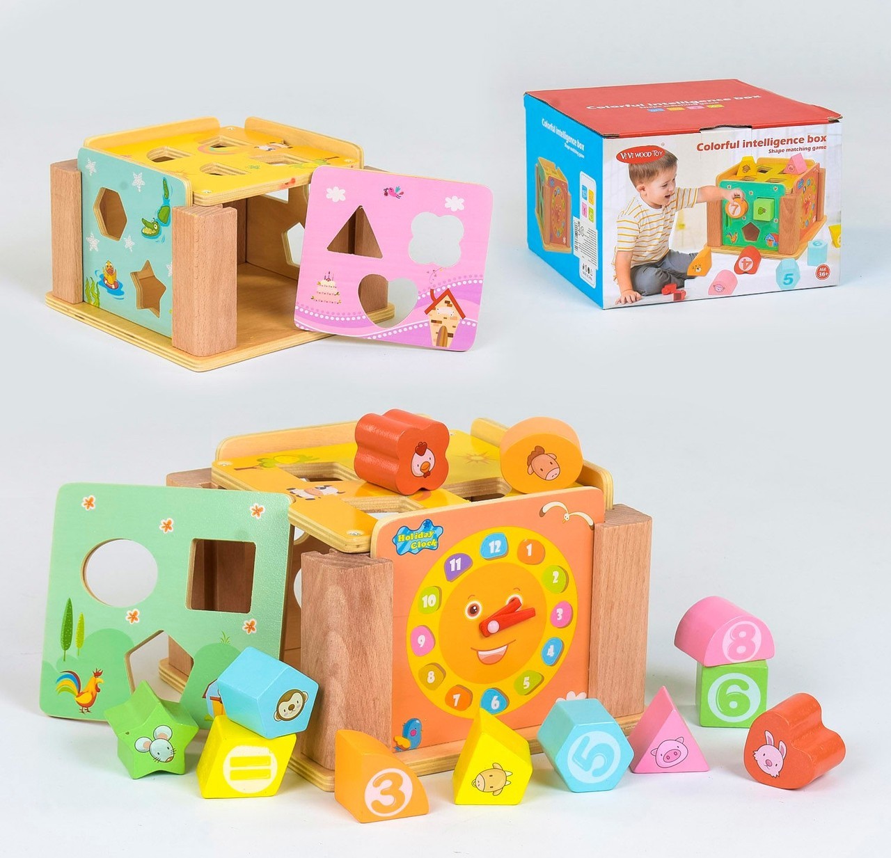 

Деревянная игра Star Toys Куб-Сортер (С 36064)