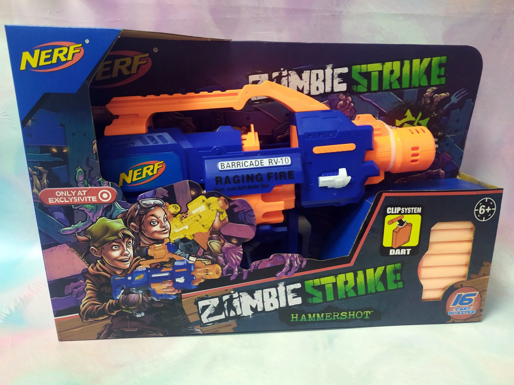 

Бластер Star Toys Zombie Strike Nerf с мягкими пулями 16 шт синий (JBY - 016)