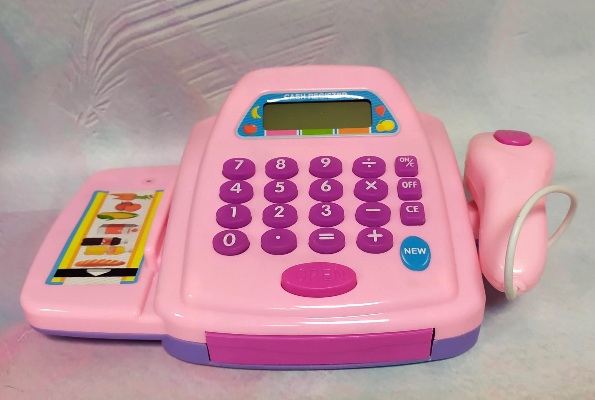 

Детский игровой кассовый аппарат Cash Register HYL светло-розовый (66050)