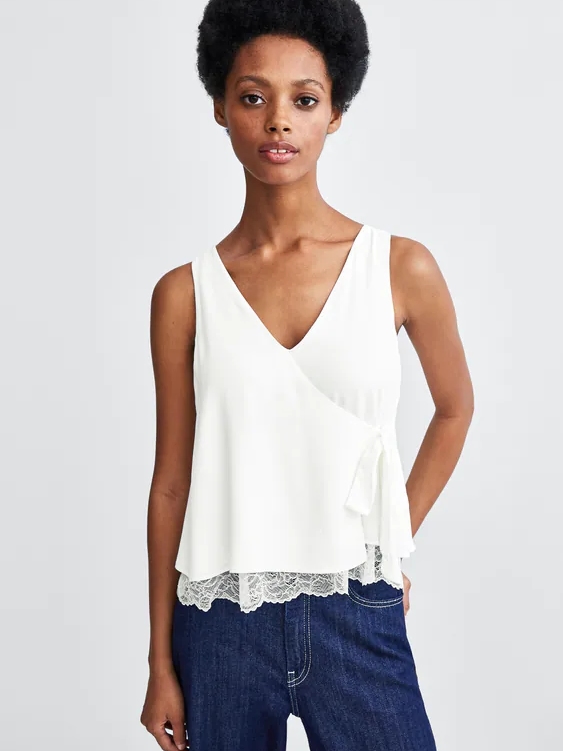 

Топ Zara 0003/200/712  Белый, Топ Zara 0003/200/712 XS Белый