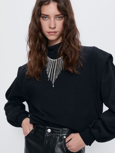 

Свитшот Zara 0264/014/800 S Черный