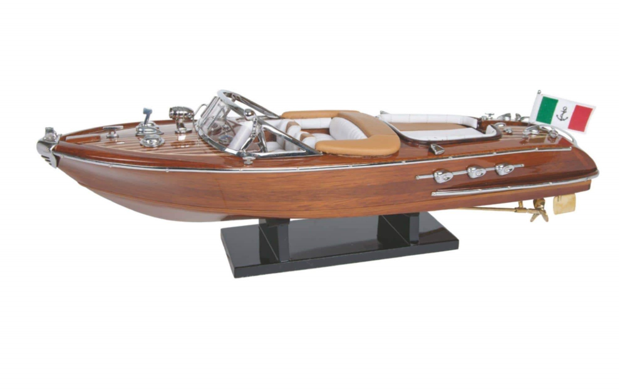 

Декоративная модель яхты Batela Riva Aquarama brown 40 см. деревянная