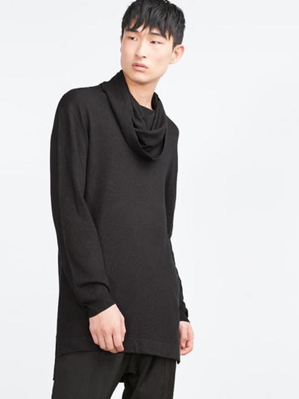 

Лонгслив Zara 0458/317/802 L Темно-серый