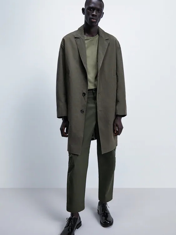 

Плащ Zara 0706/668/505 L Оливковый