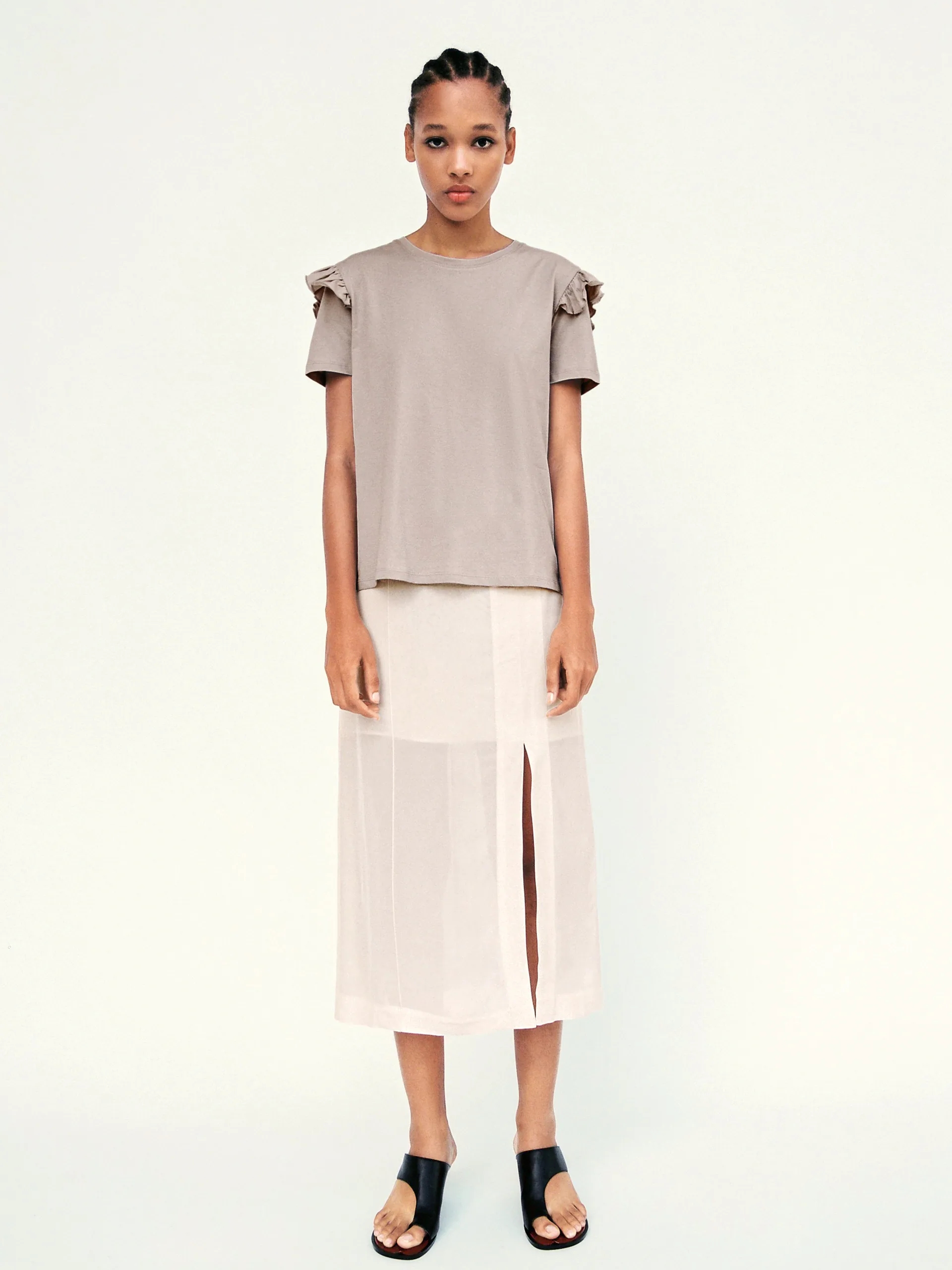

Футболка Zara 1044/154/710  Капучино, Футболка Zara 1044/154/710 M Капучино
