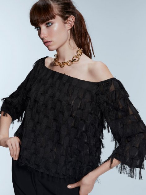 

Блузка Zara 3564/188/800  Черная, Блузка Zara 3564/188/800 S Черная
