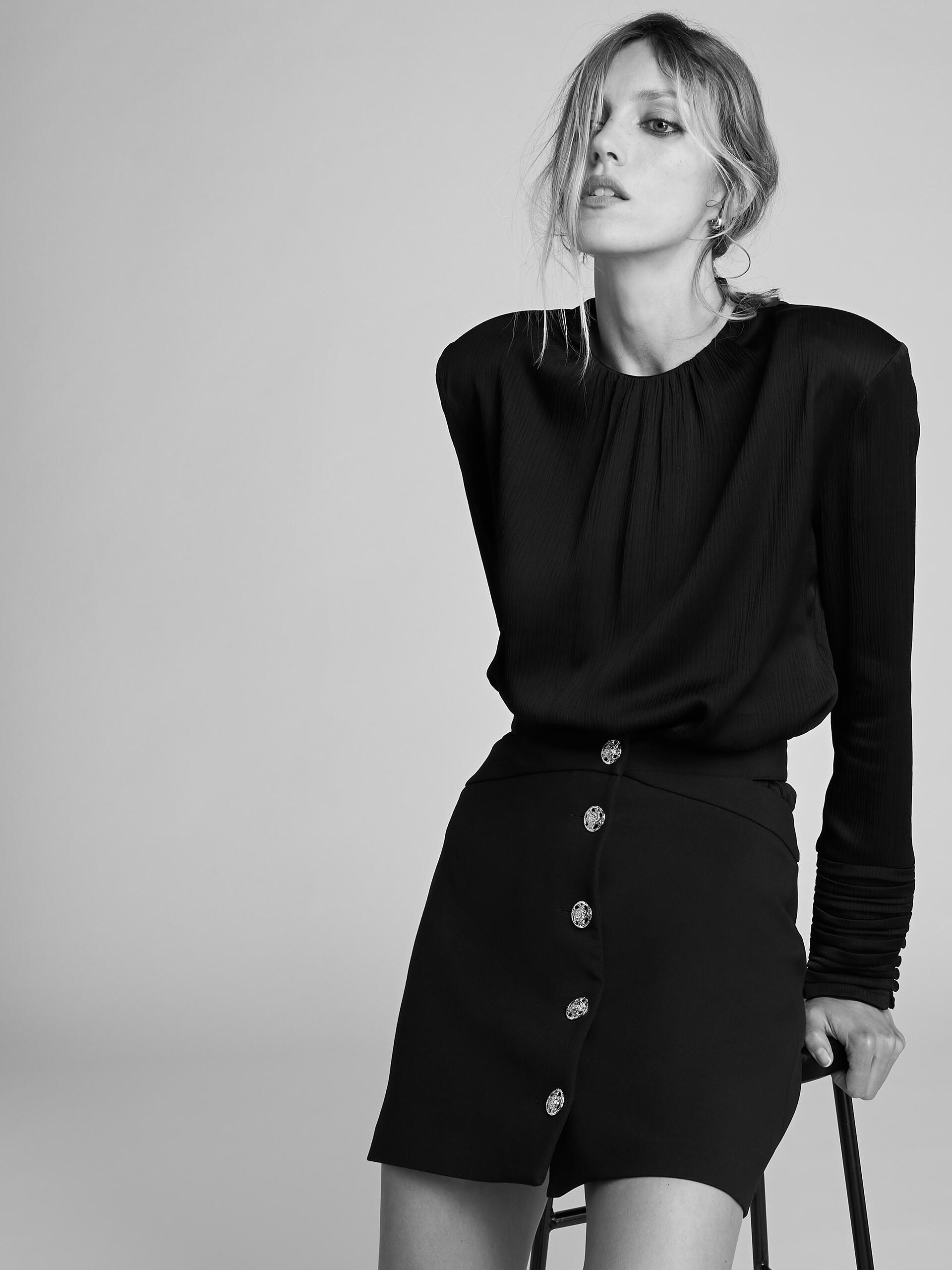 

Блузка Zara 4437/263/800  Черная, Блузка Zara 4437/263/800 M Черная
