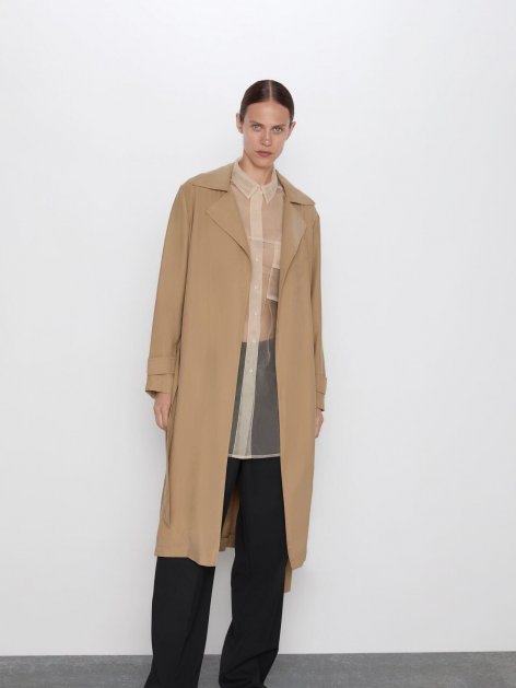 

Плащ Zara 5071/225/704 XS Бежевый