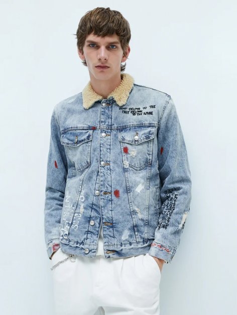 

Куртка джинсовая Zara 5575/493/406 S Синий джинс