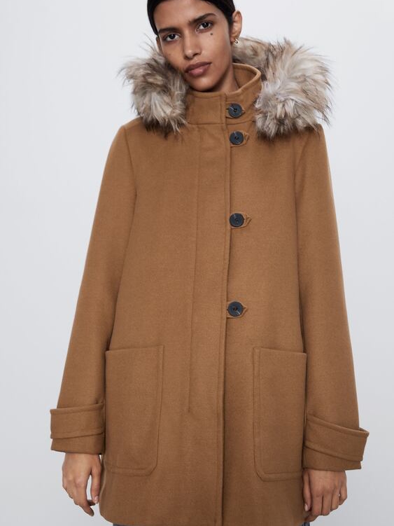 

Пальто Zara 8073/238/704  Бежевое, Пальто Zara 8073/238/704 XS Бежевое