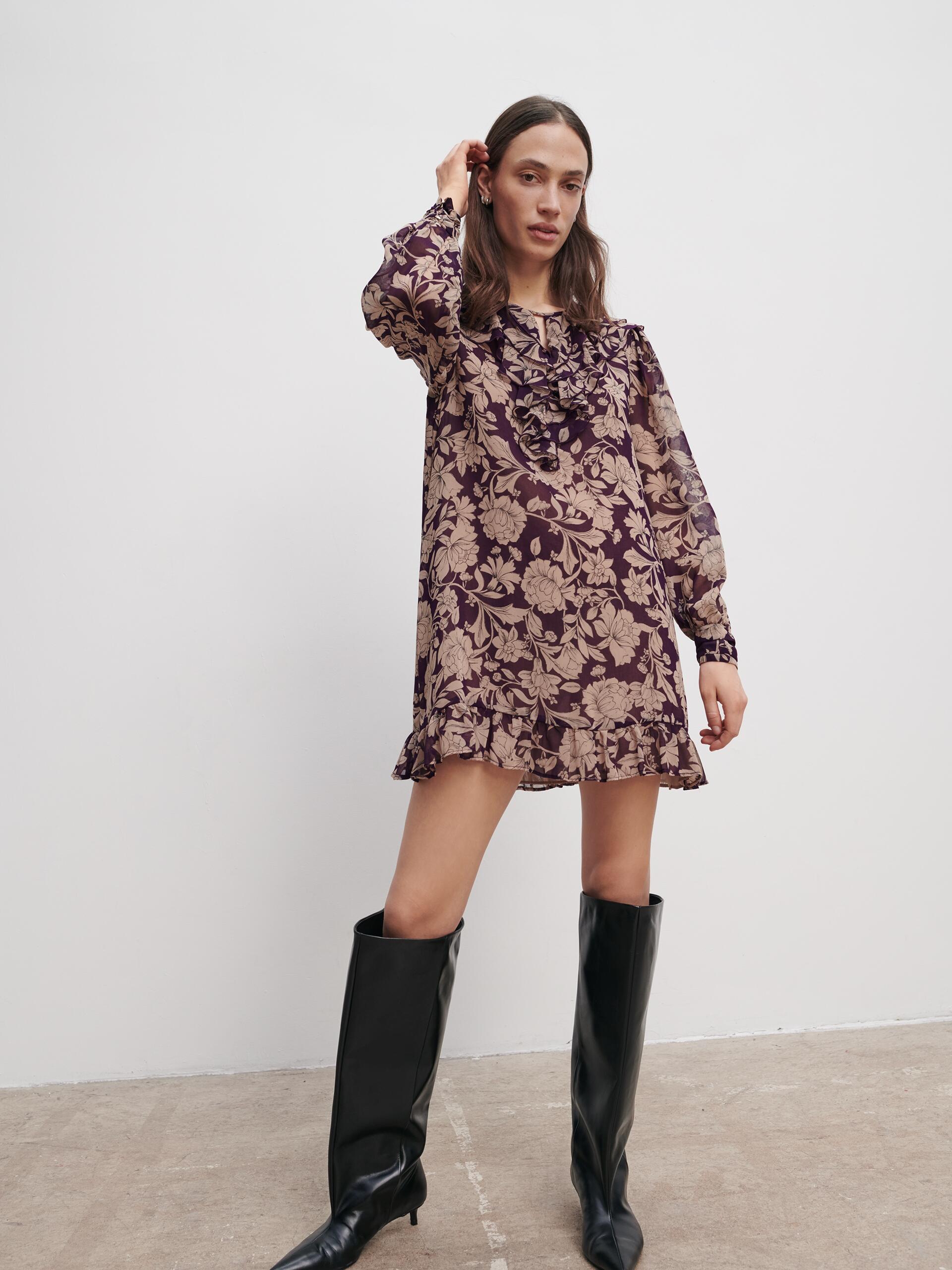 

Платье Zara 8405/330/694 XS Фиолетовое