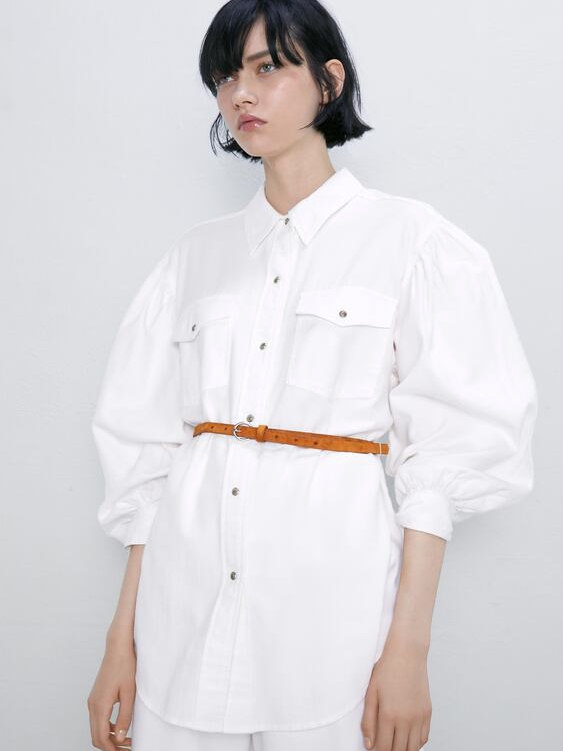 

Рубашка Zara 8574/222/250 M Молочная