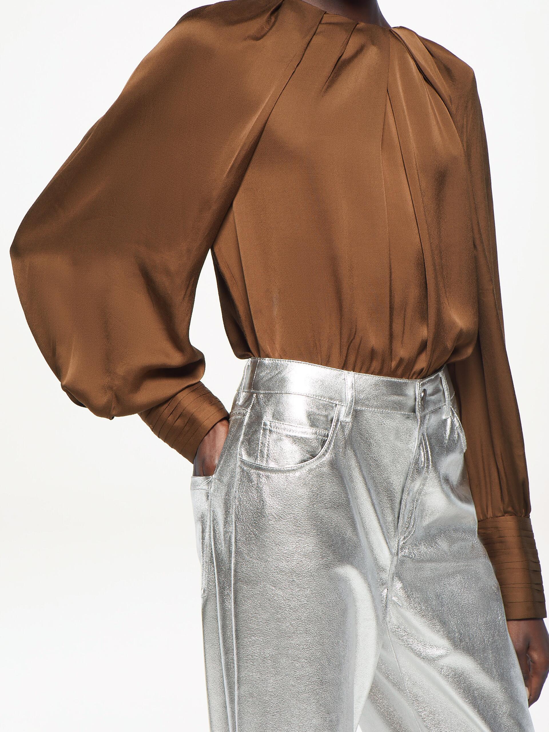 

Блузка-боди Zara 8612/291/507 S Коричневая