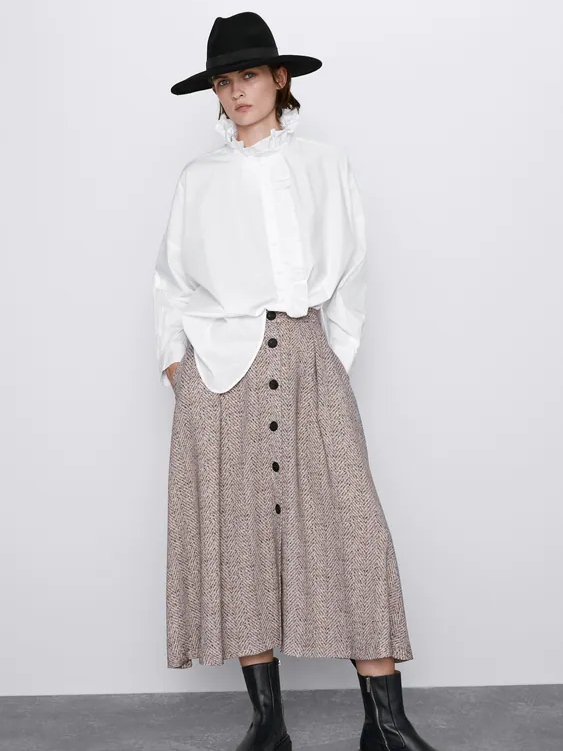 

Блузка Zara 8741/248/250 M Белая