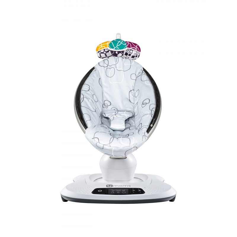 

Укачивающий центр 4moms MamaRoo Silver Plush 5 траекторий движения, 5 скоростей и MP3 + приложение и мобиль с игрушками