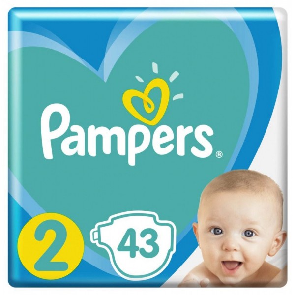 

Подгузники Pampers New Baby Mini Размер 2 (4-8 кг), 43 шт