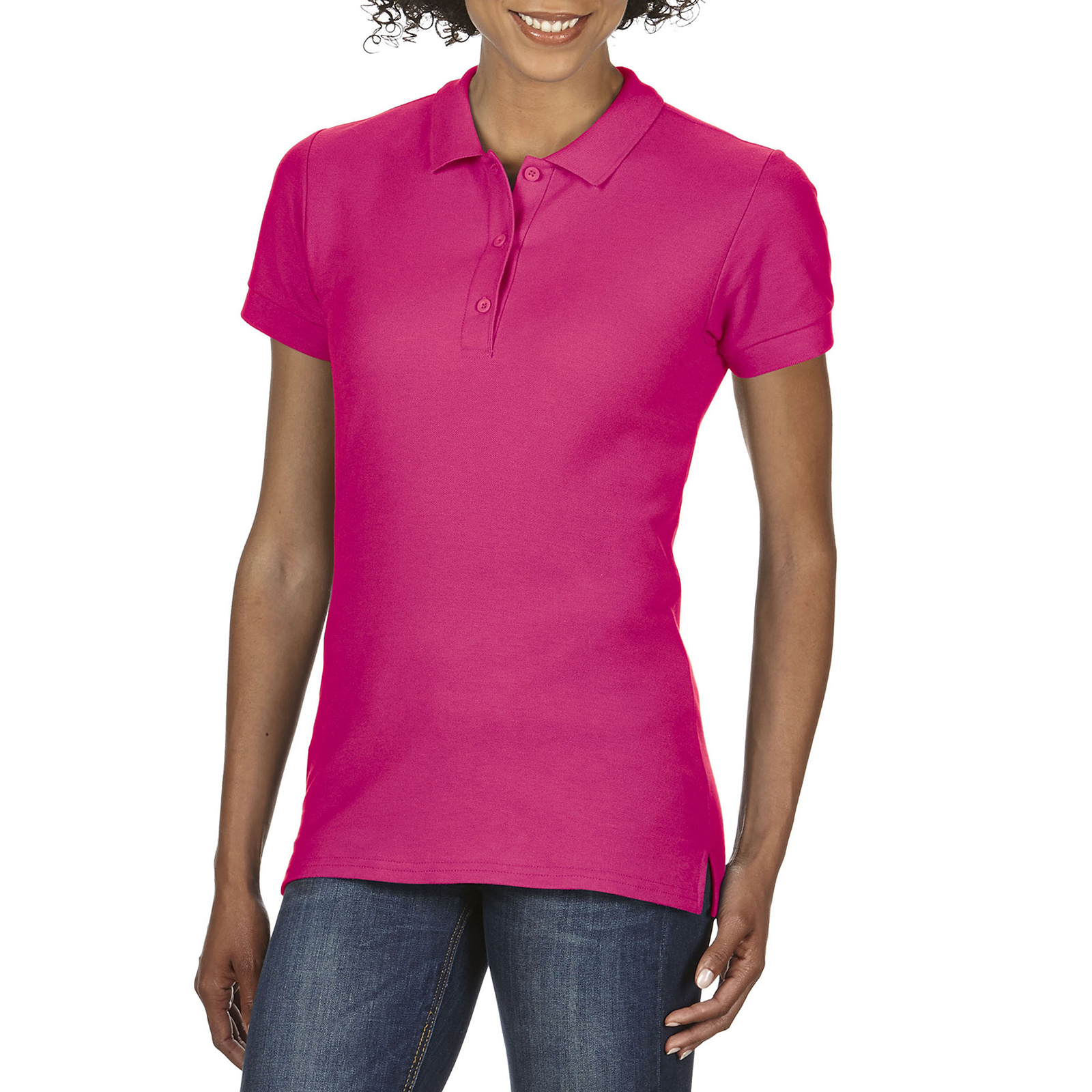 

Поло женское Gildan Premium Cotton 223  Розовое, Поло женское Gildan Premium Cotton 223 2XL Розовое