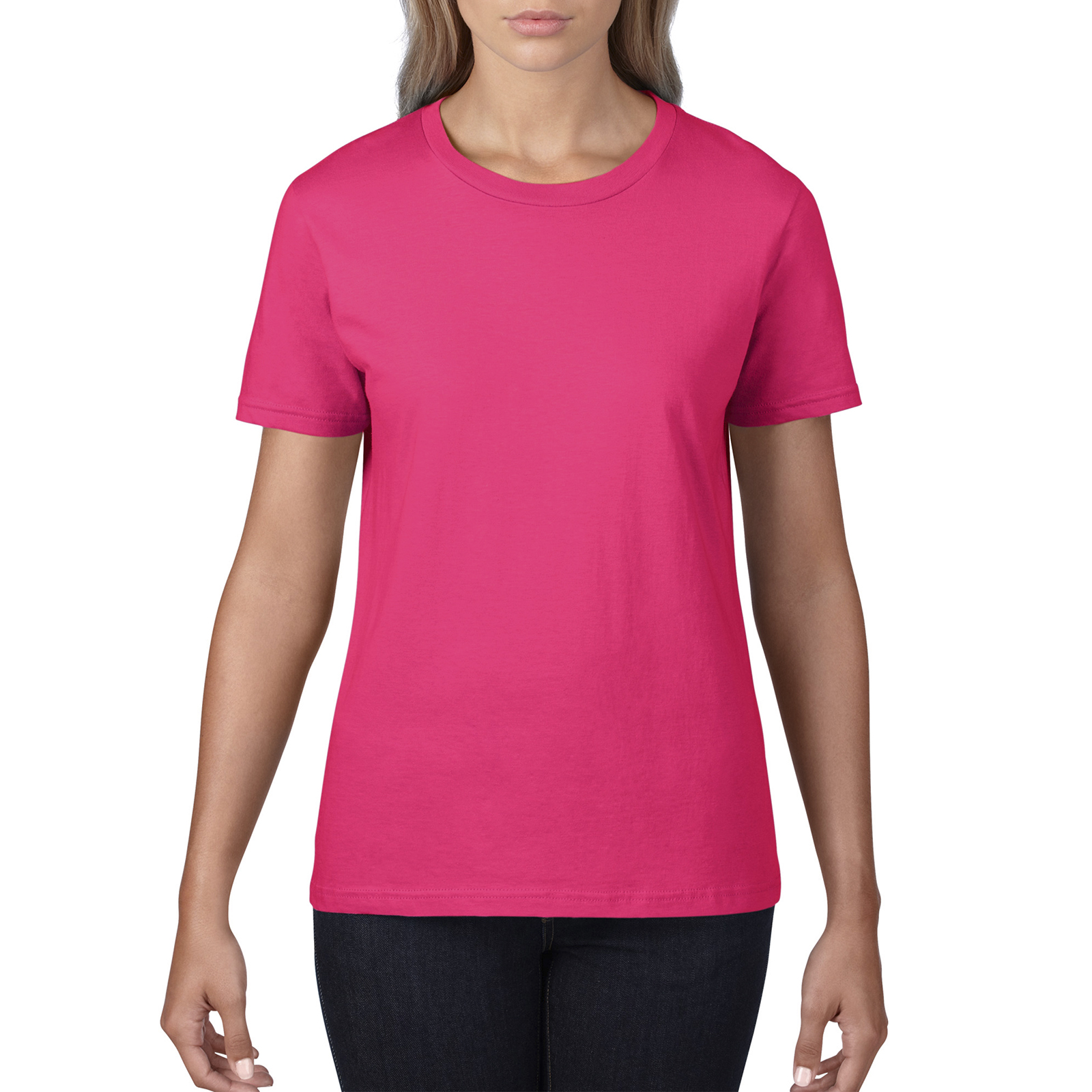 

Футболка Gildan Premium Cotton 185  Розово-красная, Футболка Gildan Premium Cotton 185 2XL Розово-красная