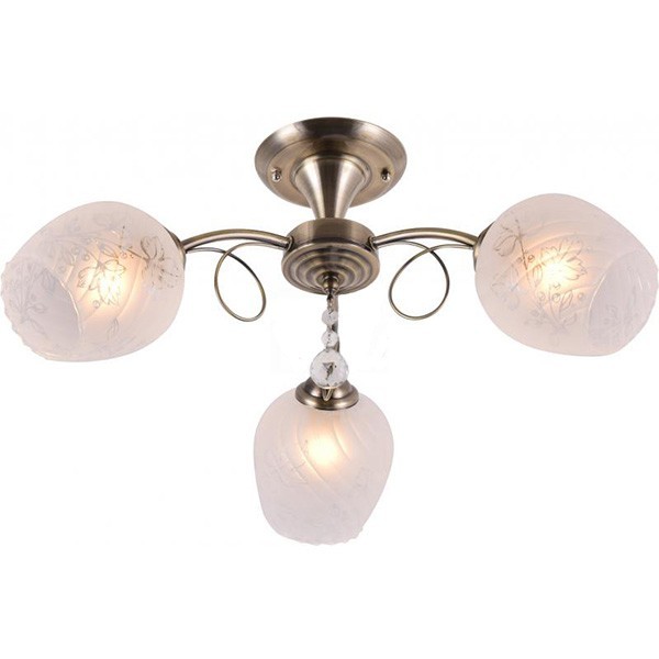 

Люстра Accento lighting Urano 3 E27 античная латунь (К31333036)