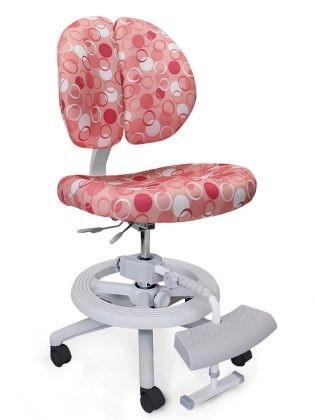 

Эргономическое детское кресло Mealux Duo Kid Plus обивка розовая с шариками Y-616 P plus