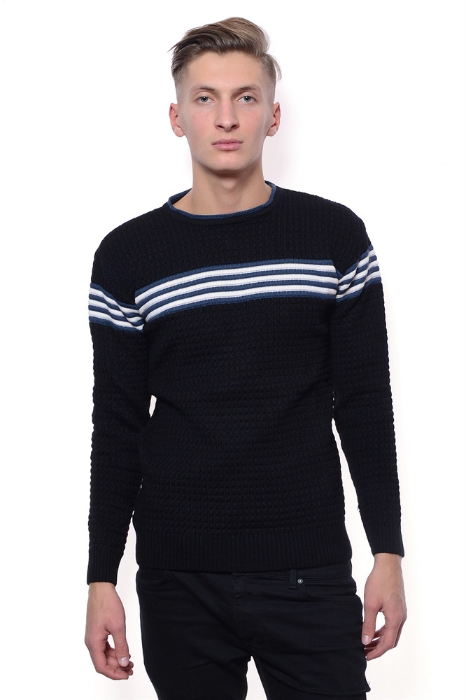 

Мужской свитер Belk Bk2152259b чёрный XL