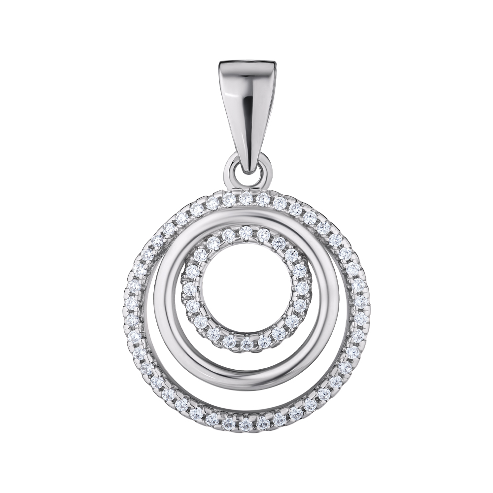 

Серебряная подвеска с фианитами 000147608