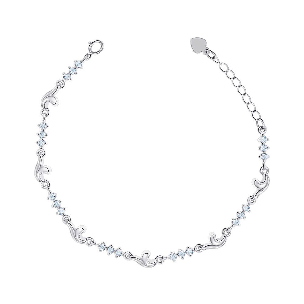 

Серебряный браслет с фианитами 000149597 15.5 размера