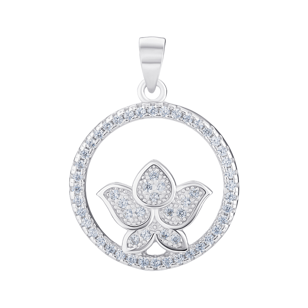 

Подвеска из серебра с цирконием 000147311