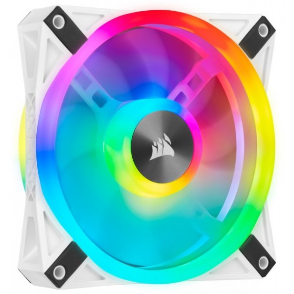 

Вентилятор Corsair iCUE QL120 RGB White (CO-9050103-WW), 120x120x25мм, 4-pin, белый