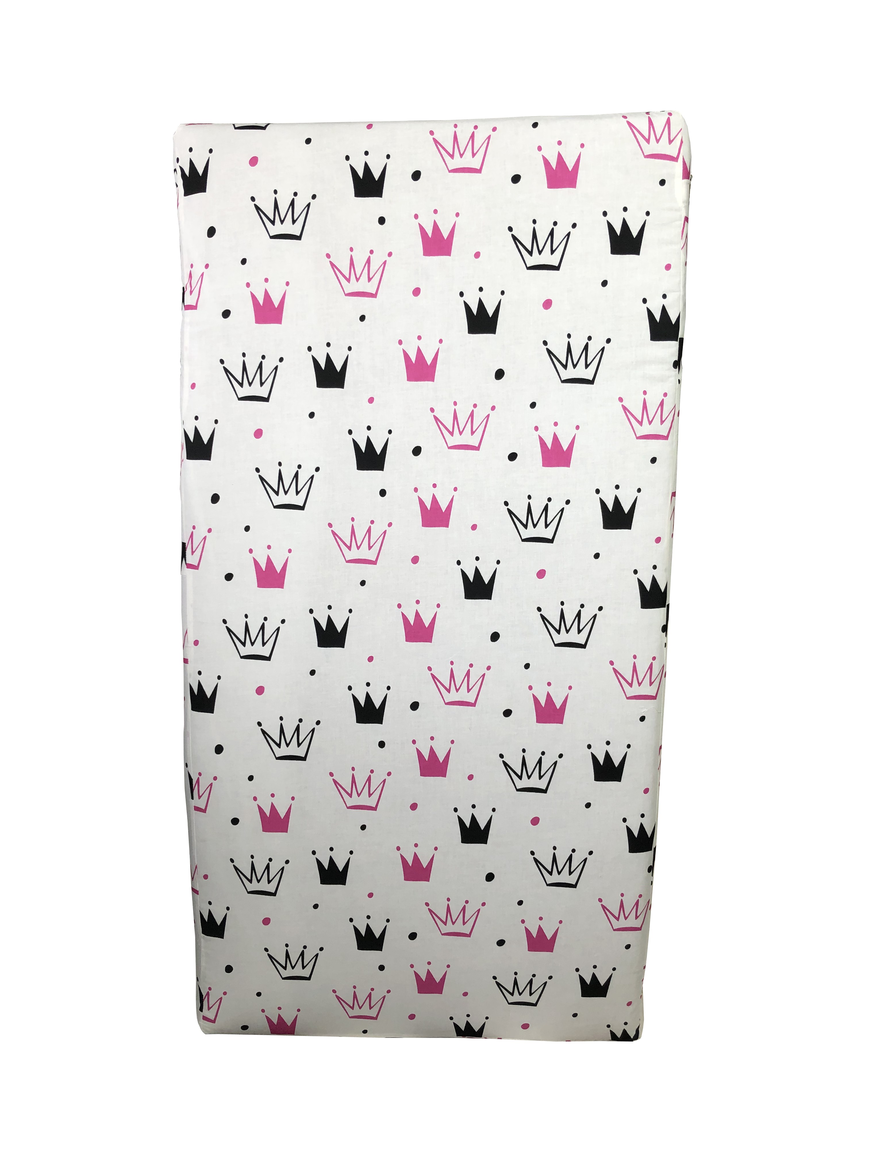 

Матрас детский ортопедический Baby Comfort Соня Total Care кокос 5 слоёв (120*60*6 см) Короны розовые